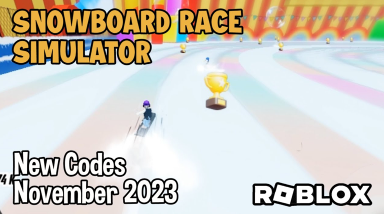 Snowboard Race Simulator Codes November 2023