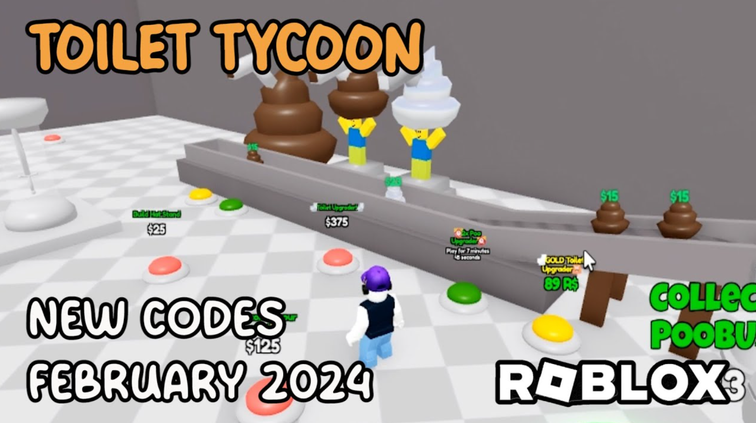 Toilet Tycoon Codes February 2024