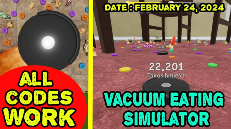 Vacuum Eating Simulator Codes February 2024
